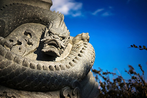 포토 JPG 주간 동물 구름 하늘 석조 사람없음 야외 아웃포커스 조형물 조각상 돌_바위 용 석상 돌조각 국내포토 자연요소 촬영기법 미술 파일형식