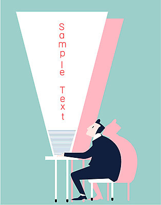 모양 남자 종이 백그라운드 말풍선 일러스트 텍스트 탁자 프레임 한명 사람 정장 성인 비즈니스맨 알림 남자만 남자한명만 성인남자만 성인만 국내일러스트 AI파일 1 옷 가구 비즈니스 직장인 파일형식 벡터