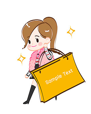 모양 여자 백그라운드 일러스트 텍스트 프레임 한명 사람 성인 쇼핑 쇼핑백 알림 여자만 여자한명만 성인여자만 성인만 국내일러스트 AI파일 1 가방 파일형식 벡터