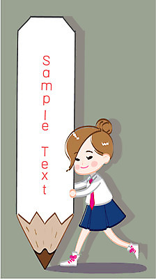 모양 학생 여자 교복 백그라운드 일러스트 텍스트 청소년 프레임 한명 사람 연필 알림 여자만 여자한명만 십대만 십대여자만 십대여자한명만 국내일러스트 AI파일 1 옷 학용품 필기구 파일형식 벡터