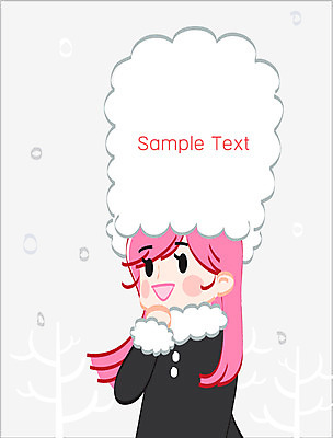 모양 모자 계절 여자 백그라운드 겨울 일러스트 텍스트 프레임 한명 사람 성인 눈 알림 여자만 여자한명만 성인여자만 성인만 겨울배경 국내일러스트 AI파일 자연요소 1 잡화 날씨 파일형식 벡터