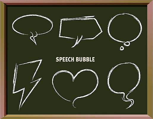 모양 백그라운드 말풍선 일러스트 프레임 종류 사람없음 세트 칠판 하트 알림 국내일러스트 AI파일 파일형식 벡터