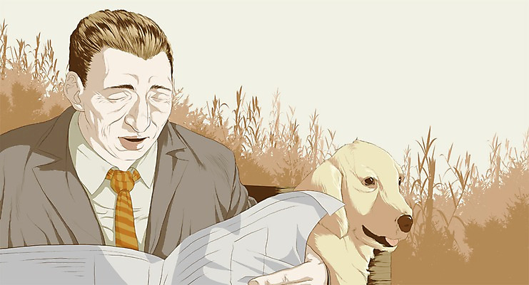 주간 PSD 라이프스타일 남자 여유 중년 백그라운드 일러스트 휴식 한명 사람 정장 성인 야외 반려동물 신문 강아지 남자만 남자한명만 성인남자만 성인한명만 성인남자한명만 중년만 중년남자만 중년남자한명만 성인만 국내일러스트 자연요소 동물 1 옷 감정 컨셉 생활 간행물 뉴스 개 파일형식