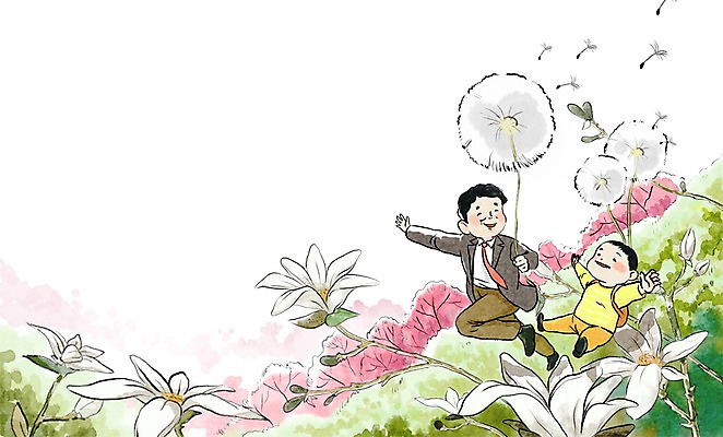 주간 PSD 식물 남자 꽃 아들 어린이 백그라운드 일러스트 수채화 사람 성인 야외 두명 소풍 희망 산책 아빠 민들레 민들레홀씨 부자지간 남자만 국내일러스트 자연요소 감정 가족 휴식 야외활동 파일형식