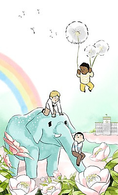 주간 PSD 식물 동물 남자 꽃 어린이 백그라운드 무지개 일러스트 학교 코끼리 수채화 사람 야외 세명 희망 다문화 민들레홀씨 남자만 어린이만 소년만 국내일러스트 자연요소 교육 감정 포유류 민들레 사회이슈 파일형식