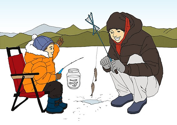 주간 PSD 남자 아들 어린이 의자 일러스트 가족 낚시 산 함께함 어류 사람 성인 야외 얼음 화목 체험학습 아빠 병 빙어 부자지간 아트툰 남자만 국내일러스트 자연요소 식기 가구 컨셉 관계 레저 수중동물 체험 민물고기 그림 파일형식