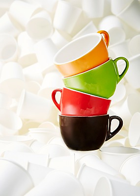 포토 JPG 스튜디오촬영 백그라운드 실내 사람없음 컵 쌓기 환경 재활용 머그컵 종이컵 일회용 오브젝트 국내포토 식기 모션 내부 친환경 파일형식