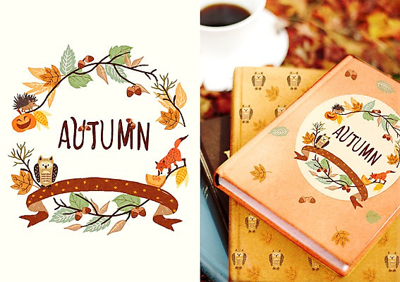 PSD 식물 계절 낙엽 잎 일러스트 캘리그라피 호박 수채화 프레임 옥수수 사람없음 책 가을 나뭇가지 원형 여우 부엉이 고슴도치 활용 목업 국내일러스트 도형 나무 컨셉 채소 포유류 조류 곡류 파일형식