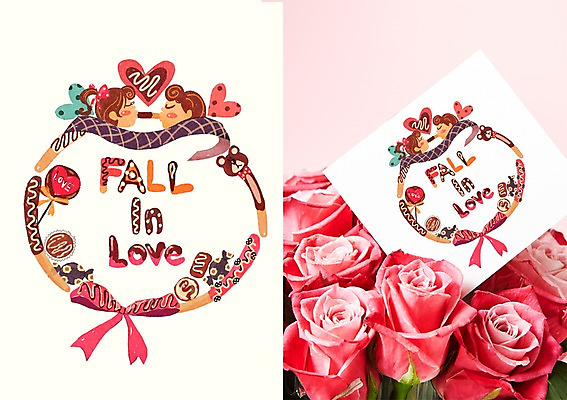 PSD 커플 여자 남자 리본 프로포즈 일러스트 캘리그라피 수채화 키스 프레임 사탕 사랑 사람 이벤트 성인 장미 과자 하트 원형 빼빼로데이 활용 목업 성인만 국내일러스트 모양 도형 꽃 감정 컨셉 관계 데이이벤트 디저트 애정표현 파일형식