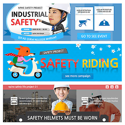 PSD 템플릿 한마리 배너 여자 남자 산업 웹템플릿 공장 안전 사람 동양인 성인 세명 한국인 오토바이 안전모 여우 교통안전 안전운전 산업안전 이벤트배너 웹배너 성인만 이미지템플릿 1 포유류 공업 인종 바이크 헬멧 안전장비 파일형식