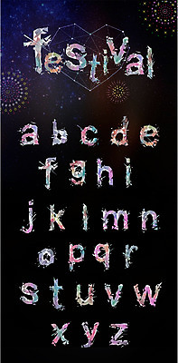 문자 알파벳 영어 일러스트 캘리그라피 타이포그라피 사람없음 세트 우주 축제 별자리 소문자 조합형타이포 국내일러스트 AI파일 파일형식 벡터