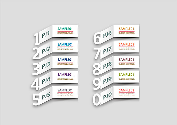 컬러 일러스트 사람없음 컬러풀 숫자 견본 인포그래픽 서류판 국내일러스트 AI파일 문자 사무용품 파일형식 벡터