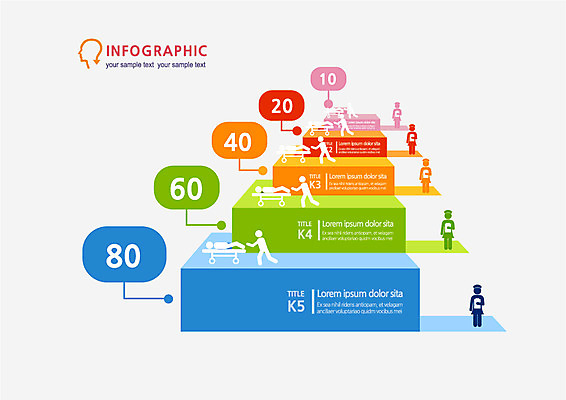 컬러 일러스트 의학 사람모양 사람없음 컬러풀 숫자 인포그래픽 국내일러스트 AI파일 모양 문자 파일형식 벡터