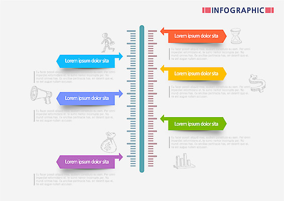 컬러 일러스트 비즈니스 그래프 사람없음 컬러풀 견본 달러 확성기 인포그래픽 계획 돈다발 모래시계 국내일러스트 AI파일 모래 시계 컨셉 돈 파일형식 벡터