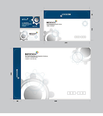 템플릿 비즈니스 명함 명함템플릿 봉투 서류봉투 편지봉투 사람없음 세트 톱니바퀴 패키지 봉투템플릿 우편봉투 비즈디자인 이미지템플릿 AI파일 편지 우편물 파일형식 벡터