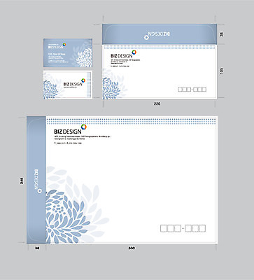 식물 템플릿 꽃잎 꽃 컬러 하늘색 명함 명함템플릿 나뭇잎 봉투 서류봉투 편지봉투 사람없음 세트 패키지 봉투템플릿 우편봉투 비즈디자인 이미지템플릿 AI파일 잎 파란색 편지 우편물 파일형식 벡터