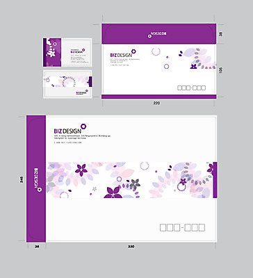 식물 템플릿 꽃잎 꽃 컬러 명함 명함템플릿 나뭇잎 봉투 서류봉투 편지봉투 사람없음 세트 보라색 패키지 봉투템플릿 우편봉투 비즈디자인 이미지템플릿 AI파일 잎 편지 우편물 파일형식 벡터
