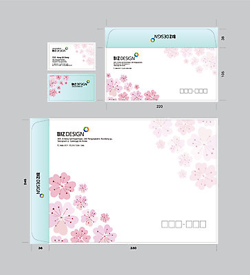 식물 템플릿 꽃 분홍색 컬러 명함 명함템플릿 봉투 서류봉투 편지봉투 사람없음 세트 벚꽃 패키지 봉투템플릿 우편봉투 비즈디자인 이미지템플릿 AI파일 편지 우편물 파일형식 벡터