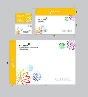 식물 템플릿 꽃 명함 명함템플릿 봉투 서류봉투 편지봉투 사람없음 세트 컬러풀 패키지 봉투템플릿 우편봉투 비즈디자인 이미지템플릿 AI파일 컬러 편지 우편물 파일형식 벡터