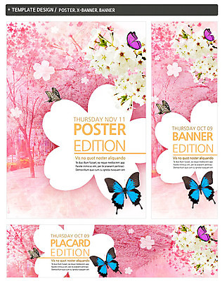 PSD 식물 동물 템플릿 배너 배너템플릿 계절 가로배너 꽃 ZIP 포스터 세로배너 나비 곤충 백그라운드 봄꽃 자연 사람없음 세트 봄 벚꽃 현수막 가로 세로 생태계 파일형식