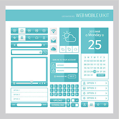 템플릿 디자인 컬러 웹템플릿 하늘색 버튼 웹소스 모바일 날씨 사람없음 세트 웹 어플리케이션 UI 메뉴바 모바일소스 엘리먼트 웹엘리먼트 콘텐츠 이미지템플릿 AI파일 인터넷 파란색 파일형식 벡터 편집소스