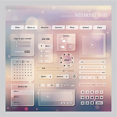 템플릿 디자인 웹템플릿 버튼 웹소스 모바일 날씨 사람없음 세트 웹 어플리케이션 보케 UI 메뉴바 모바일소스 엘리먼트 웹엘리먼트 콘텐츠 이미지템플릿 AI파일 인터넷 파일형식 벡터 편집소스