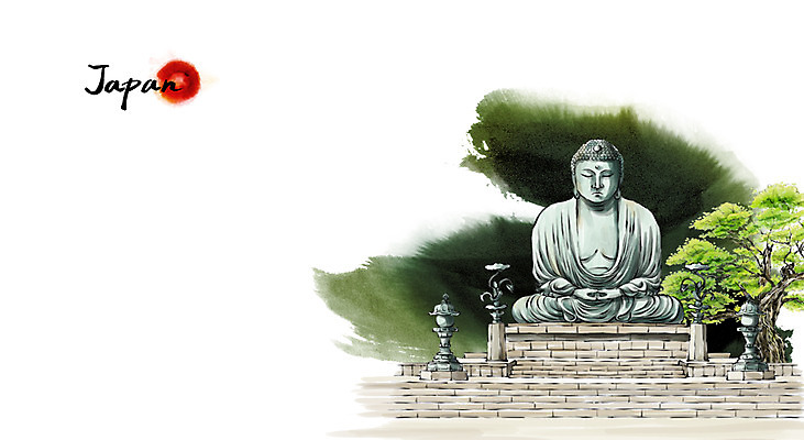 PSD 종교 문화 여행 캘리배경 백그라운드 불교 일러스트 캘리그라피 유적지 수묵화 풍경 사람없음 관광지 일본 동양화 불상 국내일러스트 아시아 고건축 미술 파일형식