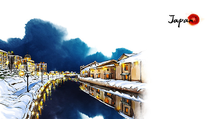 PSD 계절 문화 여행 캘리배경 백그라운드 겨울 야경 일러스트 캘리그라피 유적지 수묵화 사람없음 관광지 일본 눈 동양화 운하 오타루운하 겨울배경 국내일러스트 자연요소 아시아 고건축 날씨 미술 야간 파일형식 풍경_경치