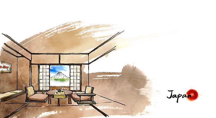 PSD 문화 여행 캘리배경 백그라운드 의자 일러스트 캘리그라피 유적지 탁자 수묵화 풍경 사람없음 관광지 일본 방 동양화 후지산 다다미방 국내일러스트 아시아 가구 고건축 산 미술 세계문화유산 파일형식