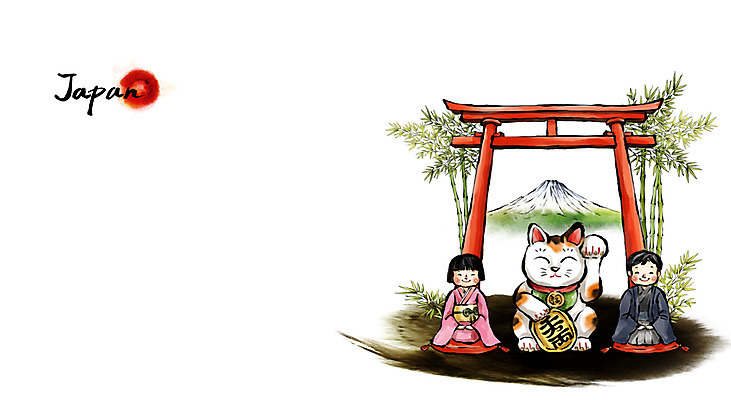 PSD 여자 남자 문화 어린이 여행 백그라운드 일러스트 캘리그라피 유적지 수묵화 사람 풍경 소녀 소년 두명 관광지 일본 고양이 대나무 동양화 후지산 토리이 마네키네코 어린이만 국내일러스트 나무 아시아 고건축 포유류 산 미술 반려동물 세계문화유산 신사_건축물 일본전통 파일형식