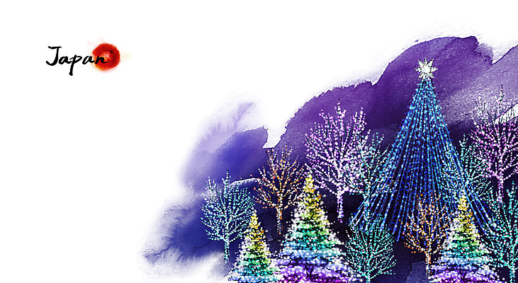 PSD 나무 식물 문화 여행 캘리배경 백그라운드 야경 일러스트 캘리그라피 수묵화 사람없음 일본 동양화 일루미네이션 국내일러스트 아시아 조명 미술 야간 파일형식 풍경_경치