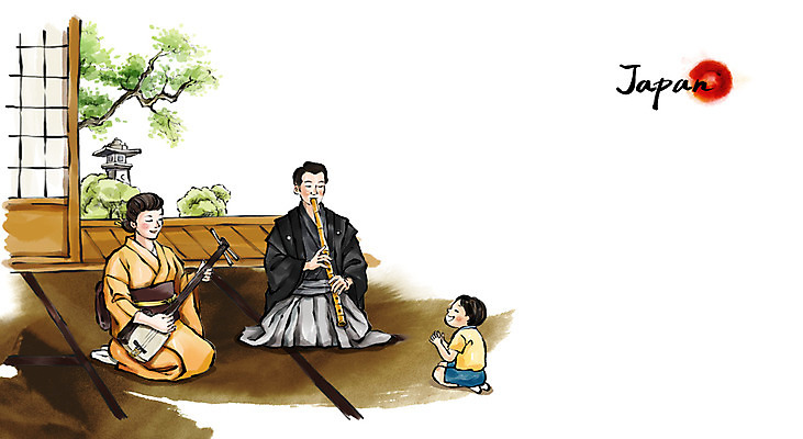 PSD 여자 남자 문화 어린이 여행 백그라운드 연주 일러스트 캘리그라피 유적지 국악 수묵화 사람 풍경 소년 성인 세명 관광지 일본 공연 동양화 피리 다다미방 국내일러스트 전통 아시아 음악 고건축 미술 이벤트 목관악기 파일형식