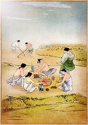 주간 PSD 한국전통 여자 남자 음식 백그라운드 컨셉 일러스트 피자 사람 여러명 성인 야외 농경지 벼 아기 변화 캔 농부 그림 과거 현대문화 새참 풍속화 국내일러스트 자연요소 직업 전통 문화 다수 곡류 한국 패스트푸드 서양음식 농장 파일형식