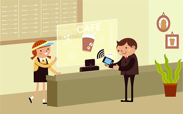 식물 여자 남자 화분 커피 액자 인터넷 일러스트 미래 실내 정보기술 사람 성인 두명 스마트폰 카페 정보 네트워크 종업원 계산대 스마트 주문 편리함 센서 첨단 사물인터넷 성인만 4차산업 국내일러스트 AI파일 직업 산업 음료 컨셉 기술 내부 핸드폰 스마트기기 상점 파일형식 벡터