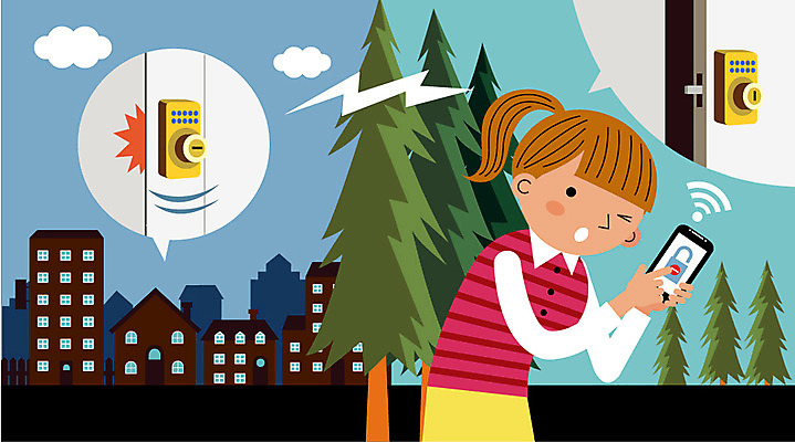 나무 식물 여자 인터넷 일러스트 미래 정보기술 한명 사람 빌딩 성인 야외 스마트폰 문 정보 네트워크 스마트 잠금 편리함 센서 자동 첨단 사물인터넷 여자만 여자한명만 성인여자만 성인만 4차산업 국내일러스트 AI파일 1 산업 컨셉 기술 건물 핸드폰 스마트기기 보안 파일형식 벡터