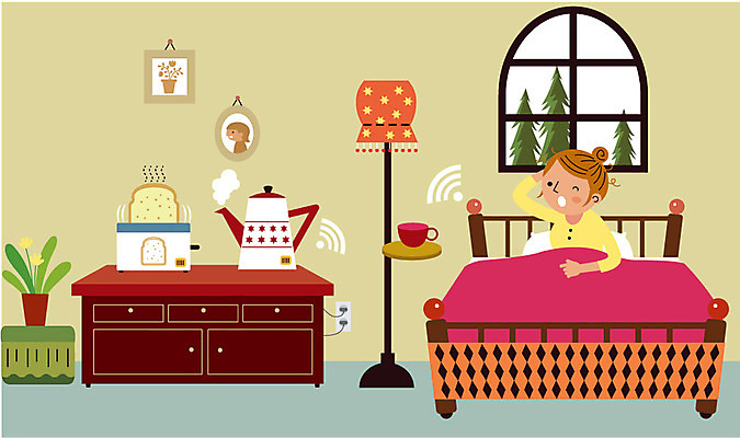 여자 커피 인터넷 일러스트 창문 탁자 주전자 아침 미래 실내 정보기술 한명 사람 성인 컵 스마트폰 방 정보 침대 네트워크 스마트 서랍장 토스트 편리함 센서 음식준비 첨단 사물인터넷 여자만 여자한명만 성인여자만 성인만 4차산업 국내일러스트 AI파일 주간 1 식기 산업 음료 빵 가구 컨셉 주방용품 기술 내부 핸드폰 스마트기기 준비 파일형식 벡터