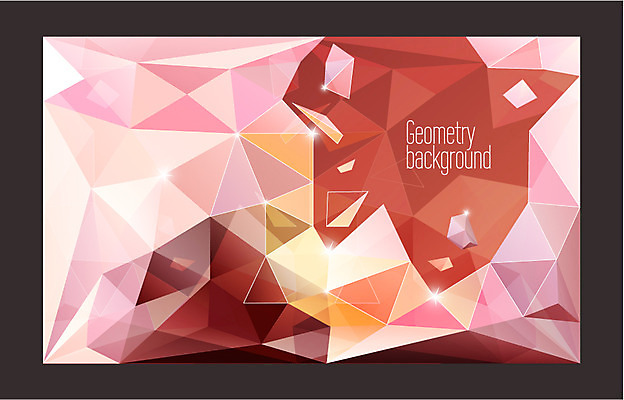 문양 디자인 분홍색 컬러 백그라운드 패턴 그래픽백그라운드 일러스트 사람없음 그래픽 빨간색 디지털 패턴백그라운드 삼각형 입체 기하학 폴리곤 지오메트릭 국내일러스트 AI파일 도형 무늬 파일형식 벡터