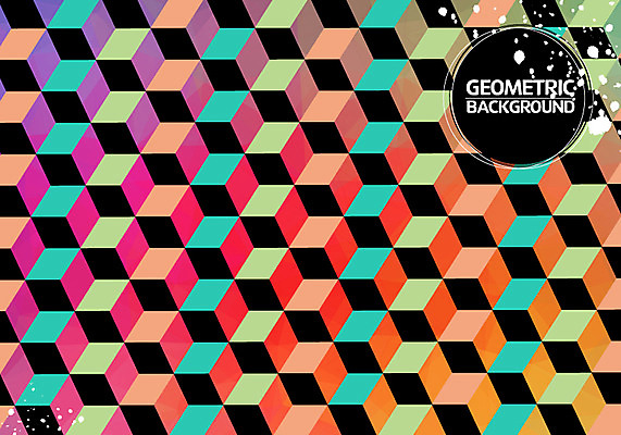 도형 문양 디자인 백그라운드 패턴 그래픽백그라운드 일러스트 사람없음 그래픽 컬러풀 디지털 사각형 패턴백그라운드 큐브 입체 기하학 폴리곤 지오메트릭 국내일러스트 AI파일 컬러 무늬 파일형식 벡터