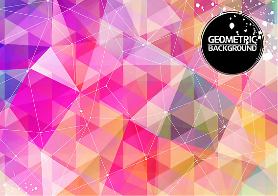 문양 디자인 선 분홍색 컬러 백그라운드 패턴 그래픽백그라운드 일러스트 사람없음 그래픽 디지털 패턴백그라운드 삼각형 입체 기하학 폴리곤 지오메트릭 국내일러스트 AI파일 도형 무늬 파일형식 벡터