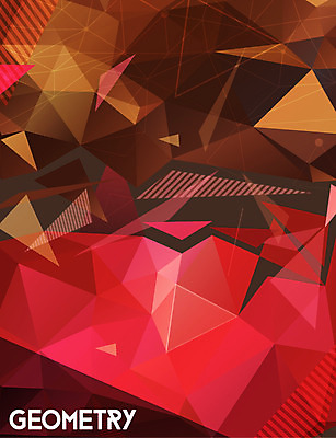 문양 디자인 선 컬러 백그라운드 패턴 그래픽백그라운드 일러스트 사람없음 그래픽 빨간색 갈색 디지털 패턴백그라운드 삼각형 입체 기하학 폴리곤 지오메트릭 국내일러스트 AI파일 도형 무늬 파일형식 벡터