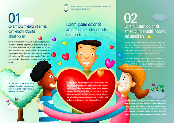 PSD 나무 구름 템플릿 편집 표지디자인 북디자인 여자 남자 리플렛 북커버 3단접지 안기 사랑 서기 미소 사람 팜플렛 상반신 앞모습 옆모습 세명 하트 잡지 나눔 이미지템플릿 자연요소 모양 식물 감정 뷰포인트 모션 표정 간행물 파일형식