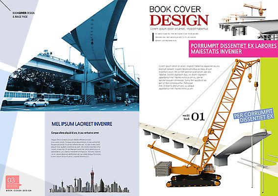 PSD 템플릿 편집 표지디자인 건축물 북디자인 표지 건축 백그라운드 북커버 공사 팜플렛 사람없음 잡지 기중기 가교 표지샘플 이미지템플릿 건설업 간행물 중장비 파일형식