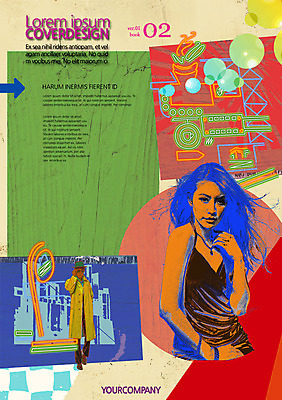 전신 PSD 외국인 템플릿 편집 표지디자인 북디자인 여자 표지 남자 포스터 백그라운드 북커버 서기 사람 팜플렛 상반신 20대 두명 앞모습 잡지 복고 네온 청년만 성인만 뉴트로 표지샘플 이미지템플릿 뷰포인트 모션 인종 청년 간행물 파일형식