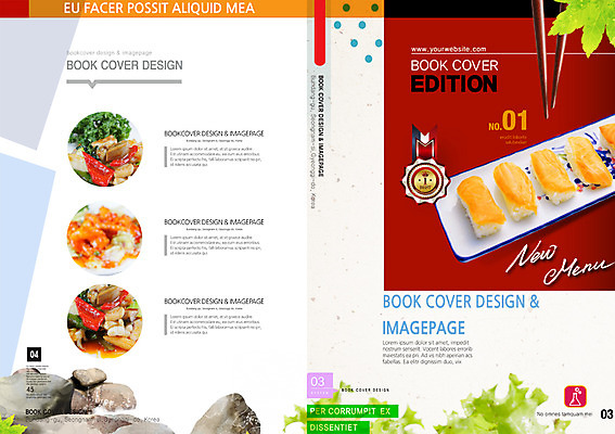PSD 템플릿 편집 표지디자인 북디자인 표지 음식 백그라운드 북커버 젓가락 나뭇잎 요리 팜플렛 사람없음 초밥 돌_바위 바위 잡지 표지샘플 이미지템플릿 잎 수저 간행물 일본음식 파일형식