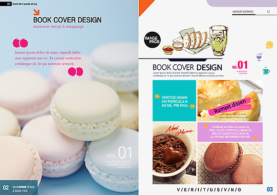 PSD 템플릿 편집 표지디자인 북디자인 표지 음료 음식 빵 백그라운드 북커버 디저트 팜플렛 사람없음 초콜릿 하트 잡지 마카롱 표지샘플 이미지템플릿 모양 간행물 파일형식