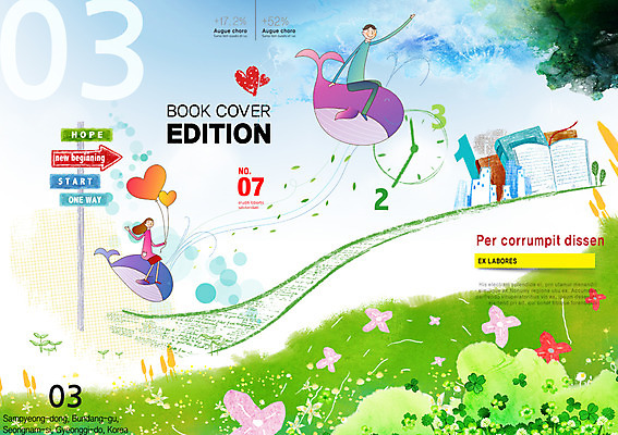 전신 PSD 템플릿 편집 표지디자인 북디자인 여자 표지 남자 꽃 시계 백그라운드 북커버 들기 사람 팜플렛 잔디 초원 두명 책 희망 하트 잡지 승차 고래 표지샘플 이미지템플릿 모양 식물 감정 포유류 모션 간행물 수중동물 파일형식