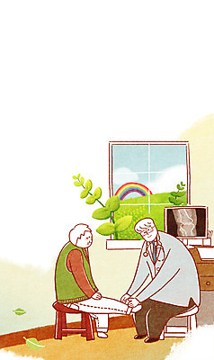 PSD 구름 노년 남자 백그라운드 무지개 일러스트 창문 엑스레이 사람 성인 두명 치료 진료 의사 보호 복지 언덕 관절 성인남자만 노인만 노인남자만 국내일러스트 자연요소 컨셉 의학 뼈 의료진 사회이슈 남자만 성인만 파일형식