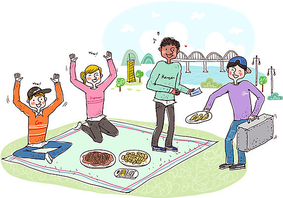 주간 서양인 외국인 한국문화 공원 여자 남자 문화 일러스트 한국 사람 동양인 여러명 성인 야외 소풍 중식 한국인 체험 배달원 짜장면 배송 즐거움 돗자리 한강 전통체험 철가방 성인만 음식배달 국내일러스트 AI파일 자연요소 직업 동양문화 공공시설 감정 아시아 음식 다수 컨셉 가방 서울 인종 야외활동 랜드마크 파일형식 벡터