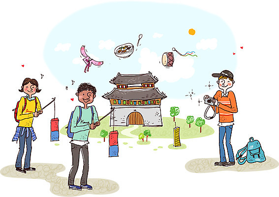 주간 서양인 외국인 한국문화 전통 여자 남자 문화 여행 일러스트 한국 사람 성인 야외 세명 카메라 사진촬영 등불 체험 숭례문 국보 즐거움 청사초롱 전통체험 성인만 국내일러스트 AI파일 자연요소 동양문화 감정 아시아 컨셉 조명 인종 전자제품 촬영 문화재 초롱 랜드마크 파일형식 벡터