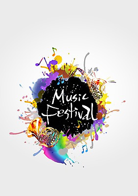 PSD 편집이미지 문자 영어 음악 컬러 캘리그라피 관악기 사람없음 컬러풀 물감 색소폰 음악회 호른 이미지편집 악기 문화예술 공연 미술도구 목관악기 금관악기 파일형식